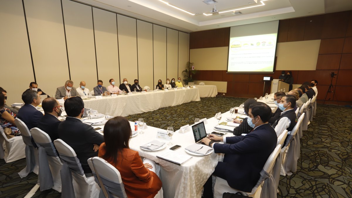 El principal de la CAN y bananeros analizaron las amenazas del Fusarium, en el hotel Wyndham de Guayaquil.