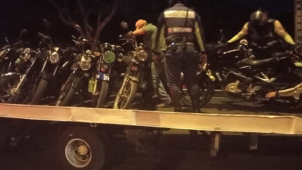Hecho. El operativo dejó 17 motos y cuatro autos retenidos por carreras clandestinas.