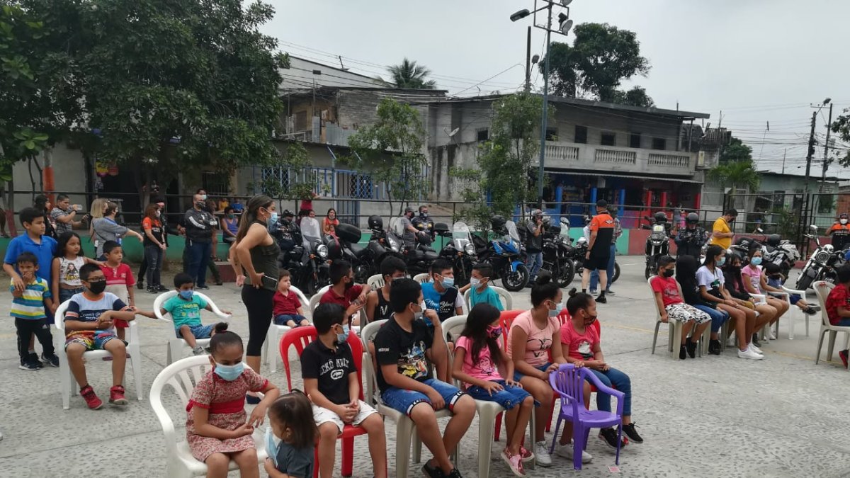 Los voluntarios realizaron un evento para recibir a los chicos en el inicio del programa de este año.