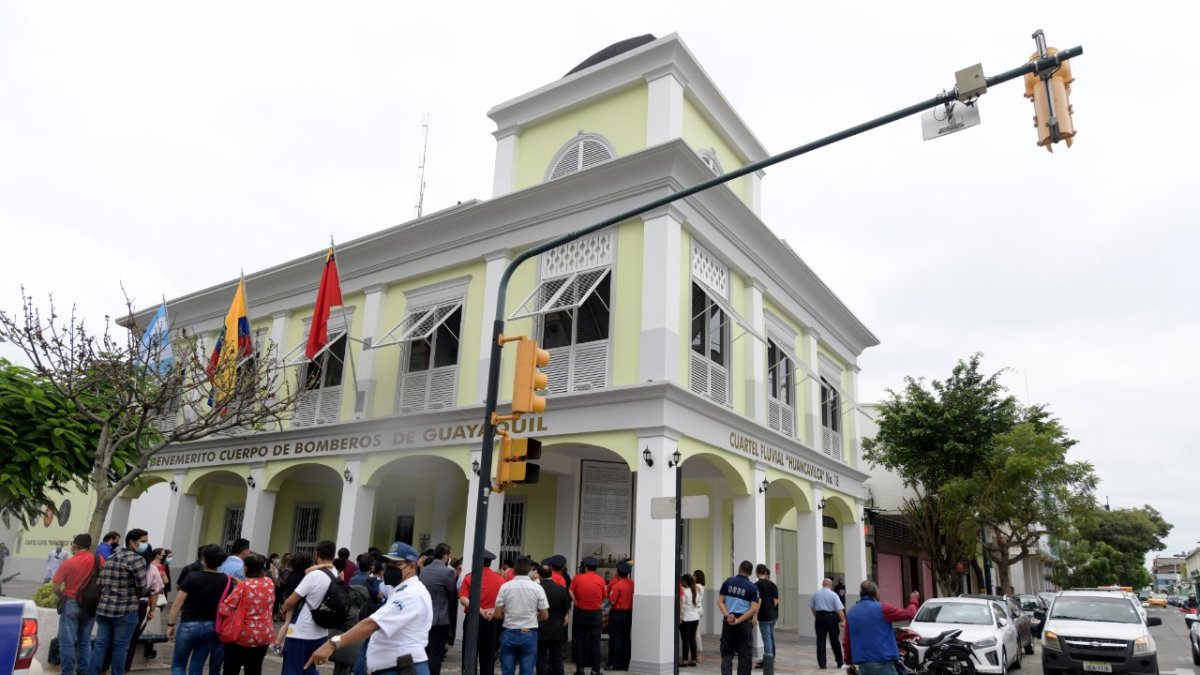 Edificación. El cuartel se encuentra ubicado en el centro de Guayaquil.