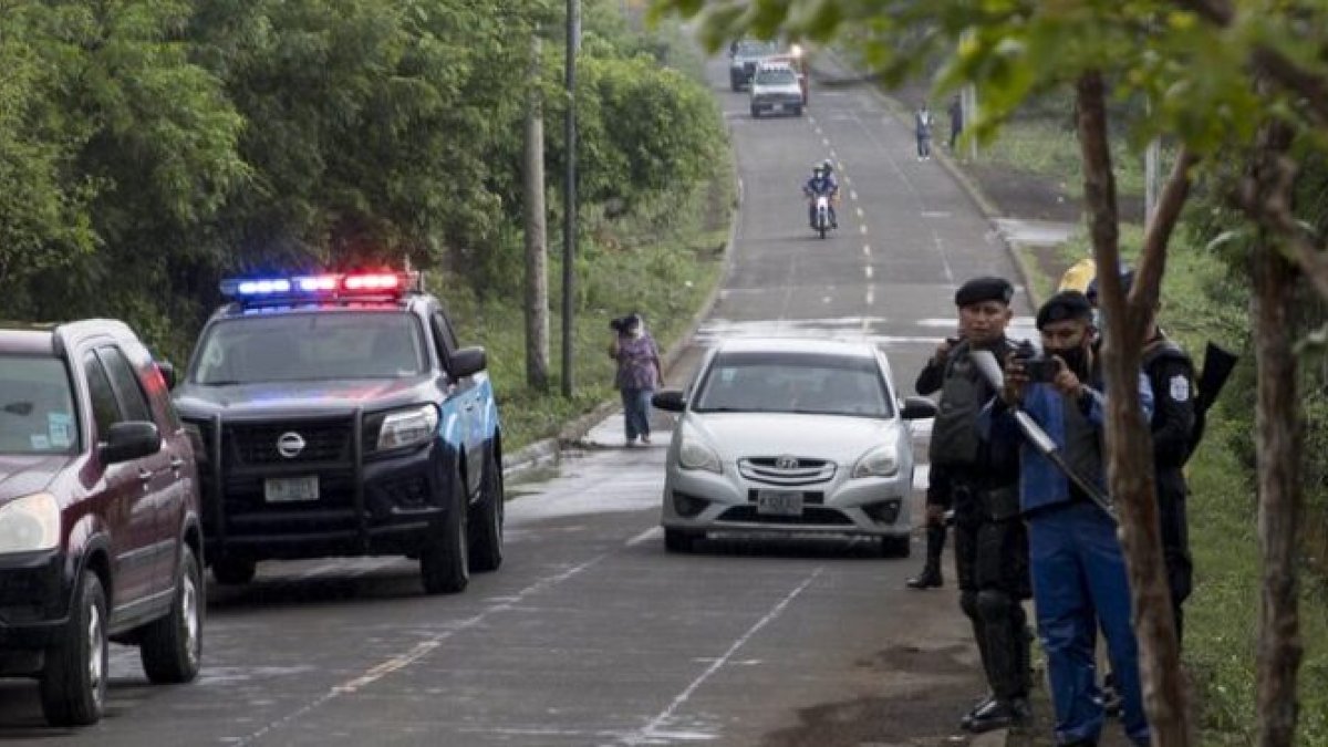 La Policía en Nicaragua está alerta ante cualquier protesta.  