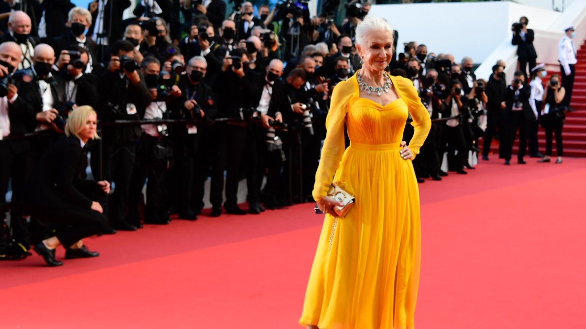 Helen Mirren en la ceremonia de apertura de Cannes.