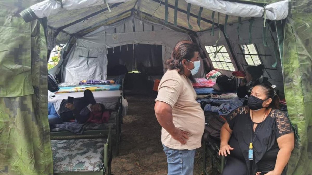 Las carpas instaladas están climatizadas y tiene electricidad.