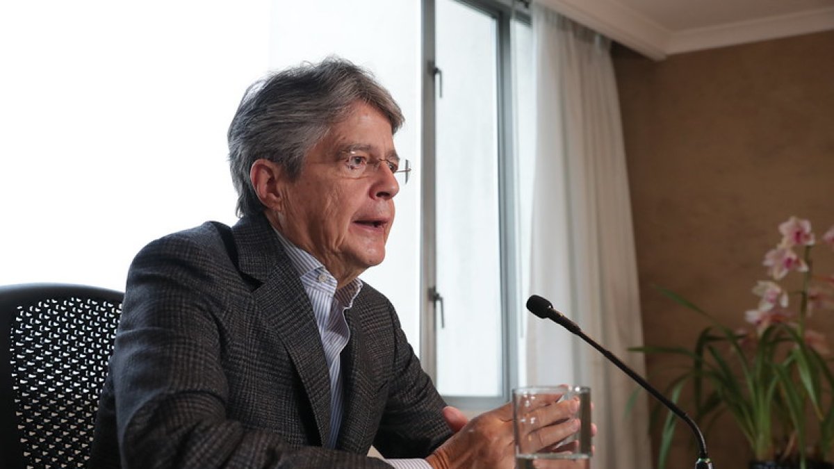 El presidente de Ecuador, Guillermo Lasso, participó este viernes en el XIV Foro Atlántico.