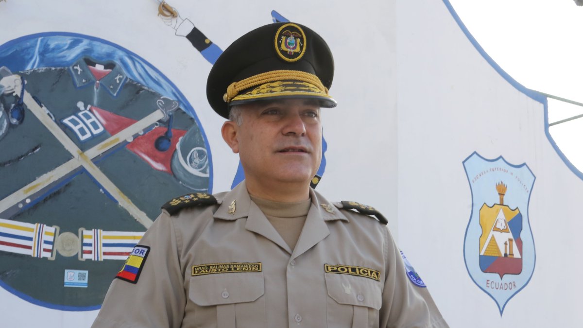 El general Fausto Salinas es el director de la Seguridad Ciudadana y el Orden Público de la Policía Nacional