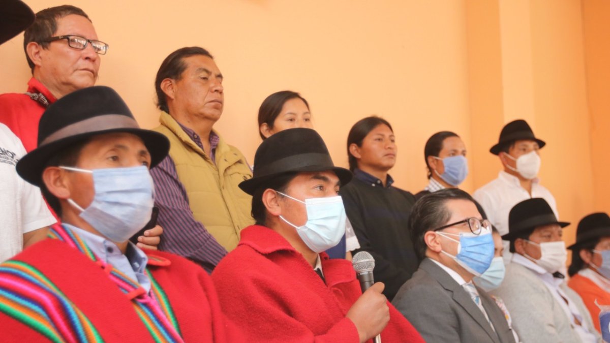 Conaie. Leonidas Iza ofreció una rueda de prensa para contarle al país la dimensión de su capacidad para ofenderse y su disposición para silenciar.