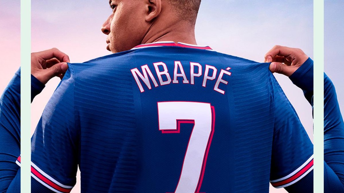 Kylian Mbappé en la portada del FIFA 22.