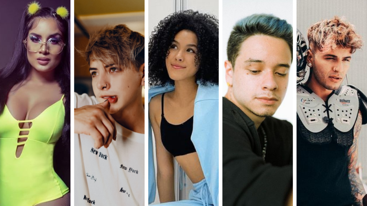 Cinco famosos de medios digitales que se han volcado a la música.