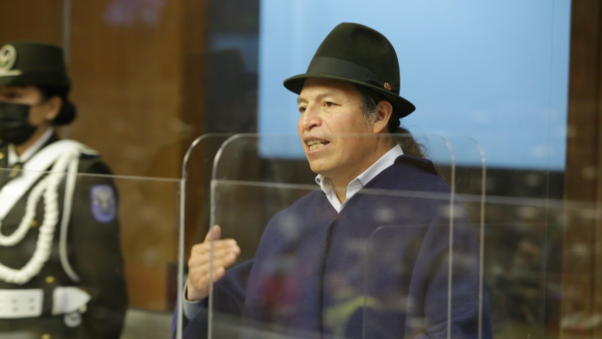 Correísta. Su gobierno la cerró por mala, pero Ricardo Ulcuango quiere que la Universidad Amawtay Wasi vuelva. Tiene un argumento irrebatible: es indígena.