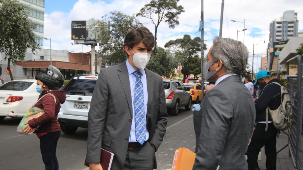 Diligencia. En la Corte Nacional se desarrolló la audiencia de caución solicitada por los dos sospechosos de posible enriquecimiento ilícito.