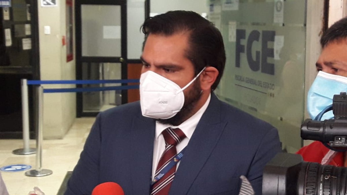 Miguel Vásquez Toral, director de la Agencia Nacional de Tránsito (ANT) del Guayas, al momento de poner la denuncia.