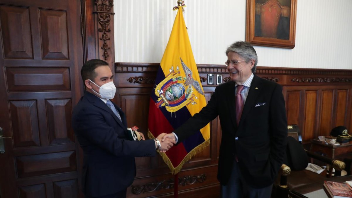 Carondelet. El defensor público general (e), Ángel Torres Machuca, se reunió este 20 de julio con el presidente Guillermo Lasso.
