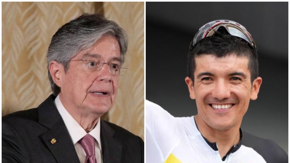 Guillermo Lasso felicita a Carapaz vía telefónica.