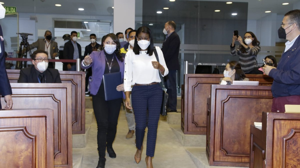 Proceso. Fiscalización recibió este sábado seis comparecencias. Entre ellas la fiscal general Diana Salazar.