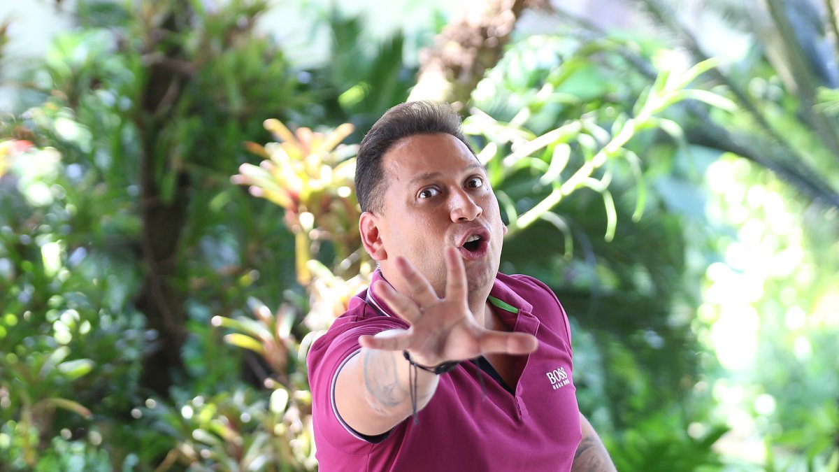 Es abogado, relator, imitador de voces, animador y cantante.