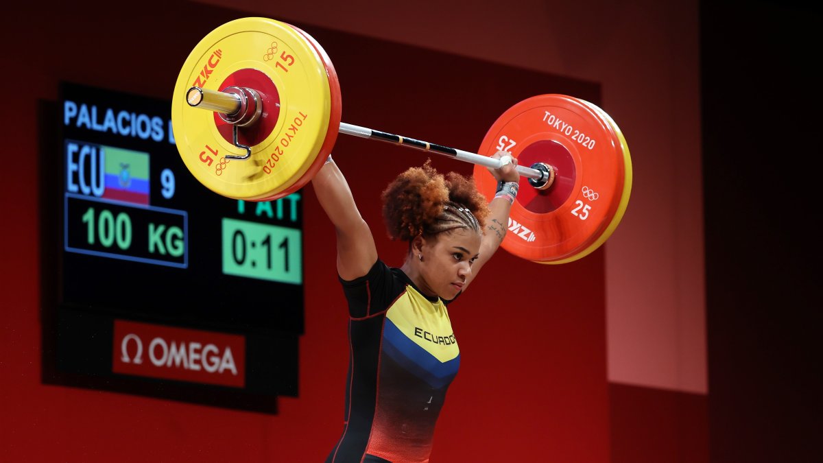 Con un total de 226 kilogramos levantados, Angie Palacios Dajomes terminó sexta en los Juegos Olímpicos de Tokio.