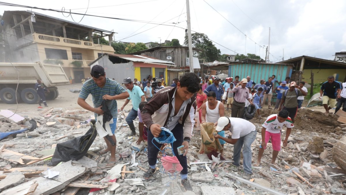 Desastre. En 2016, las provincias de Manabí y Esmeraldas sufrieron un terremoto de 7,6 grados Richter