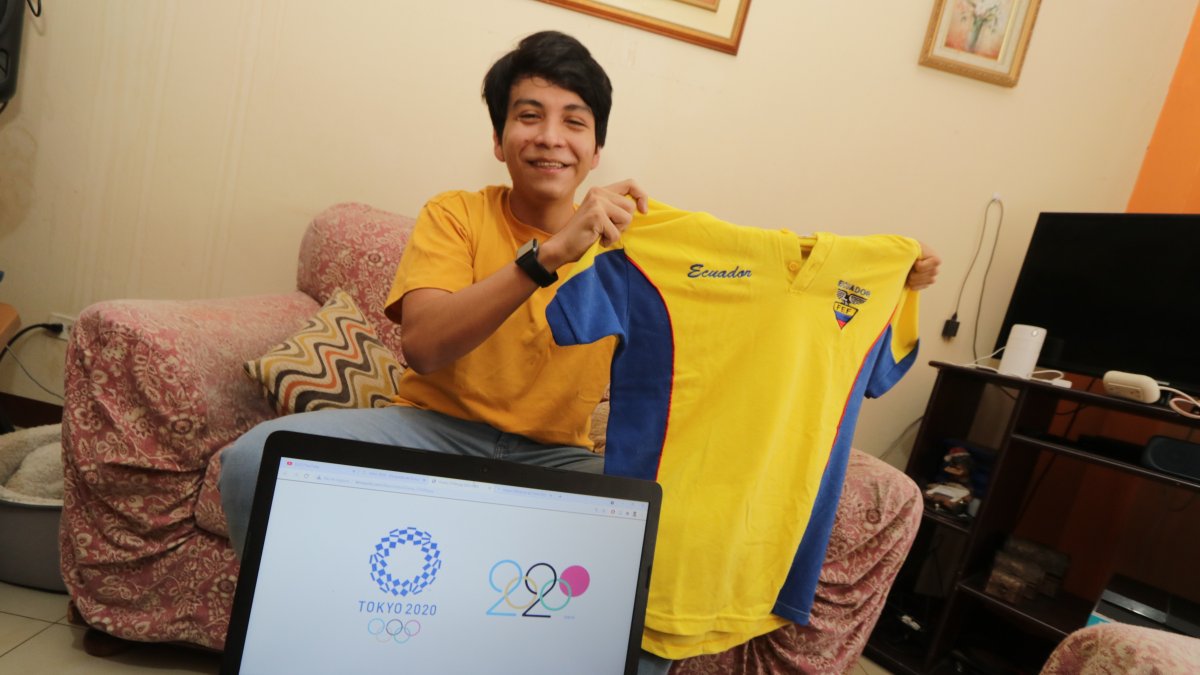 Jorge Tenesaca, de forma virtual, llegó a los Juegos Olimpicos Tokio 2020.