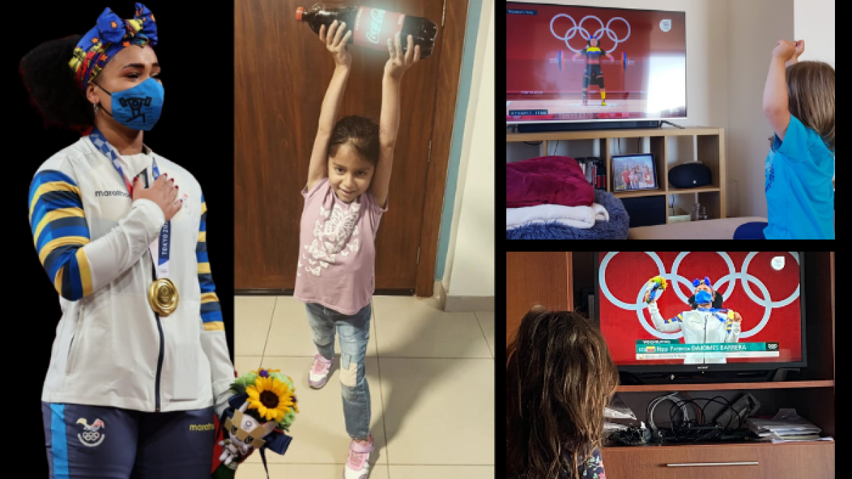 Neisi Dajomes hoy es ejemplo para las niñas ecuatorianas y de todo el mundo. Para muestra las imágenes que circulan en redes sociales.