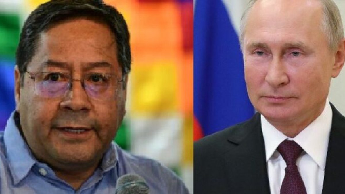 Los presidentes Luis Arce y Vladimir Putin dialogaron sobre la Covid y cómo unir fuerzas para combatirla.