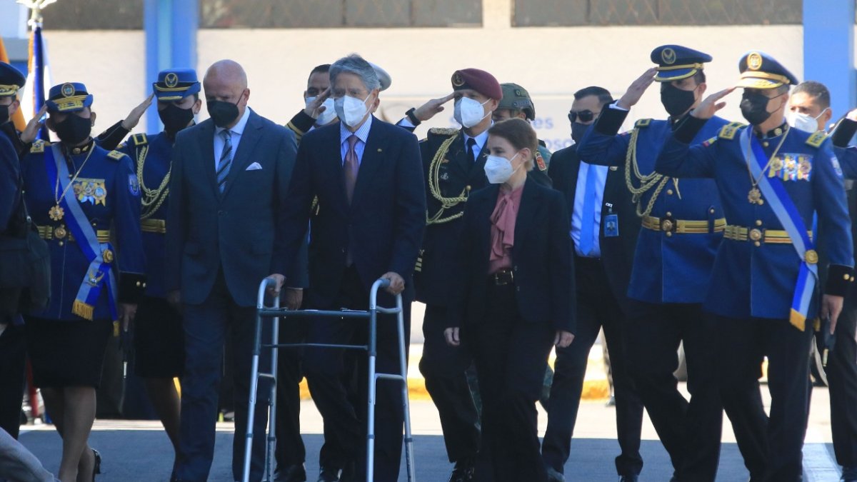Ceremonia. El pasado 15 de julio, el presidente Guillermo Lasso se reunió con la Cúpula de la Policía.