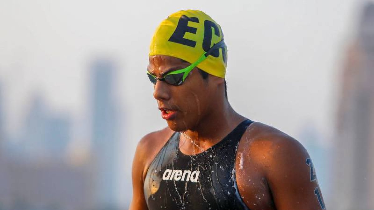 David Farinango competirá en los 10 kilómetros de aguas abiertas.