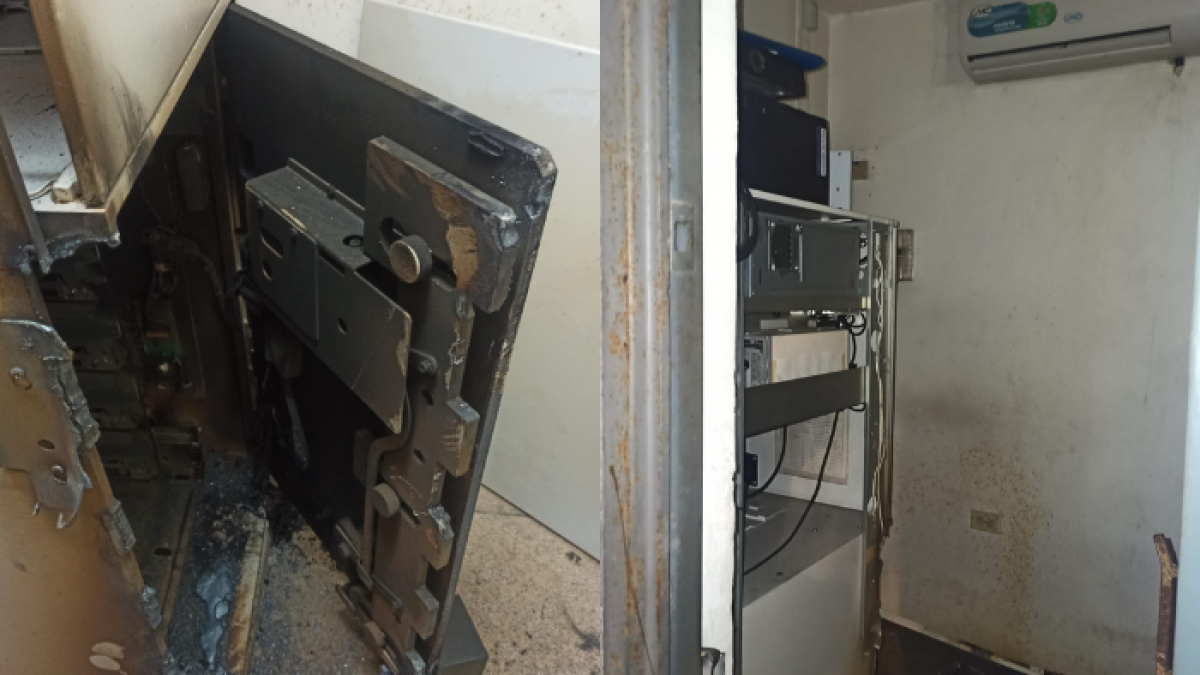 La policía encontró varios implementos que dan cuenta del cometimiento del delito.