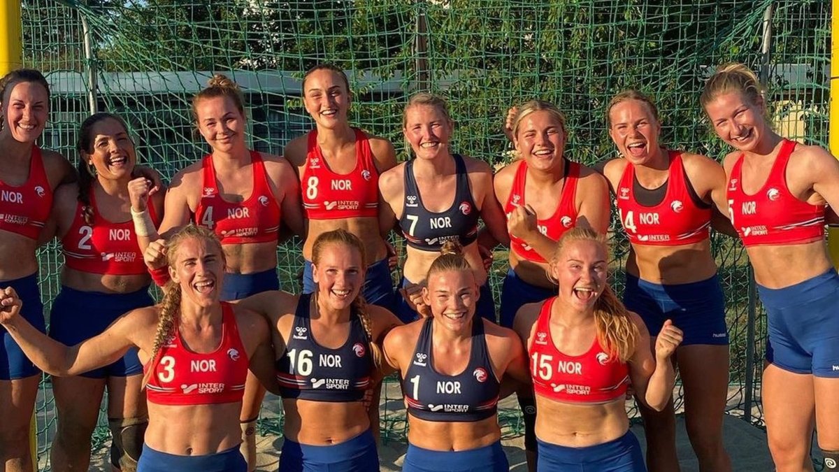 Las jugadoras del equipo de balonmano de Noruega