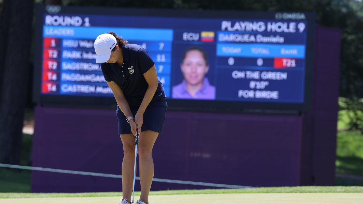 Daniela Darquea es la primera golfista ecuatoriana en participar en la competencia olímpica.