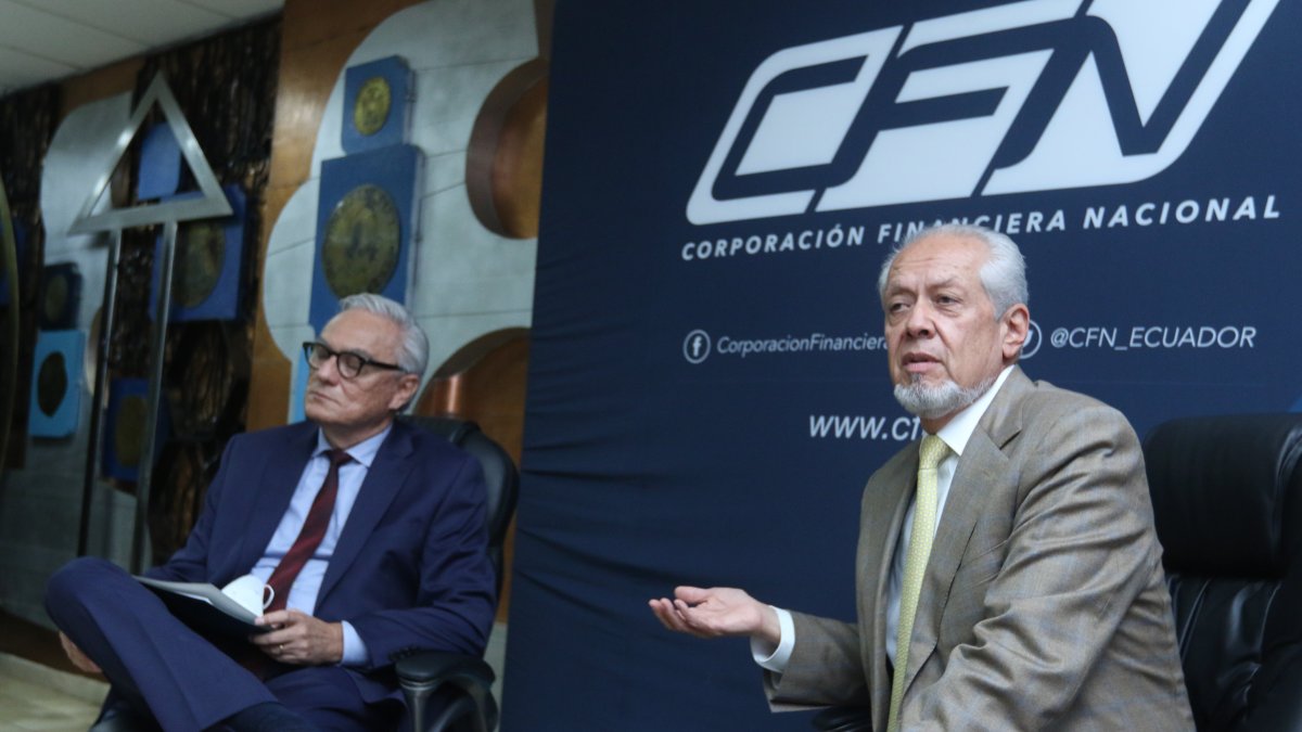 Iván Andrade y Eduardo Salgado, ocupan desde julio pasado la presidencia y la gerencia de la CFN,