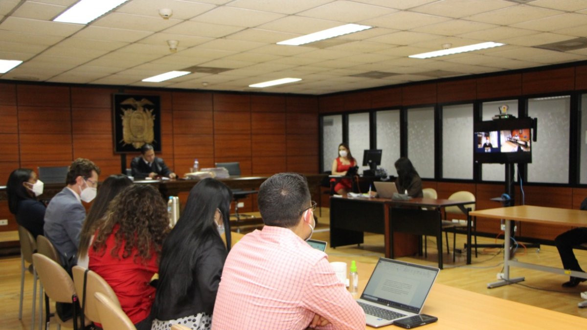 Diligencia. En la Corte Nacional de Justicia se anunció la resolución.