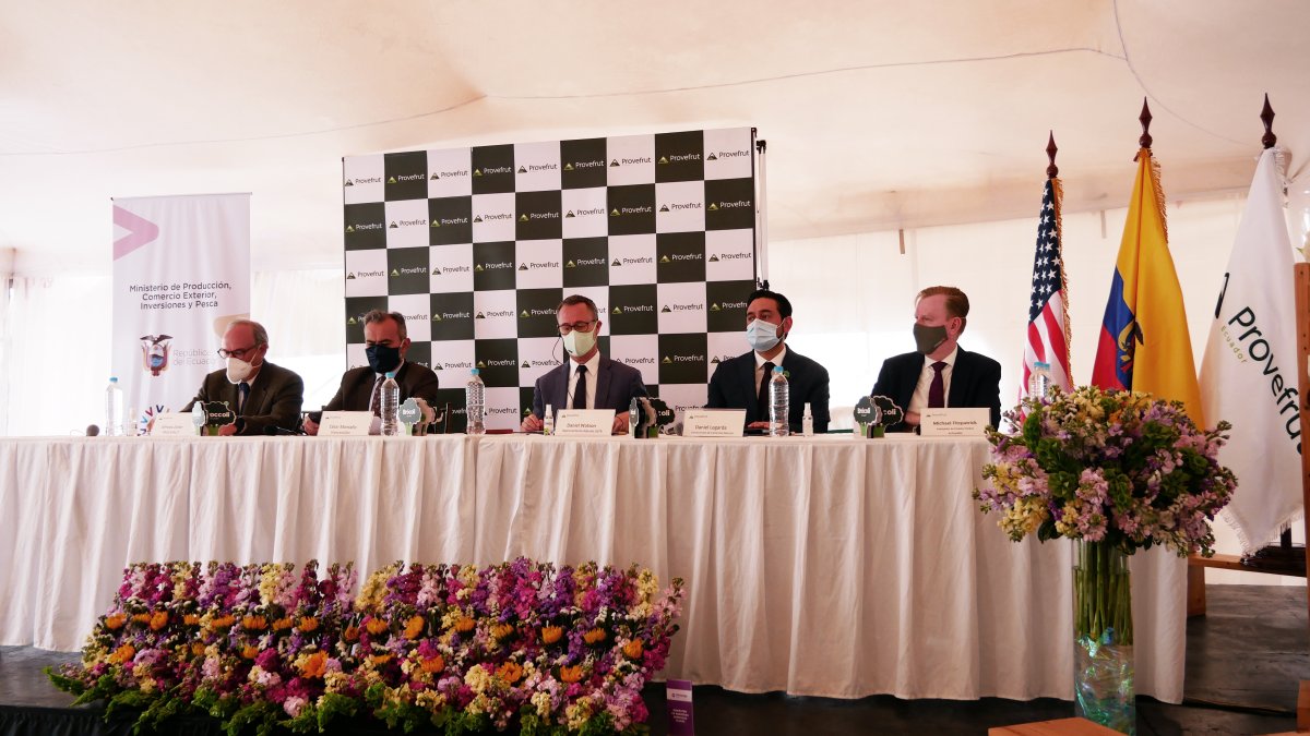 El evento se realizó en la planta de Provefrut, que envía productos a Estados Unidos.