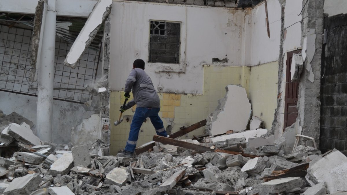 Acción. El derribo se registró este lunes 16 de agosto.