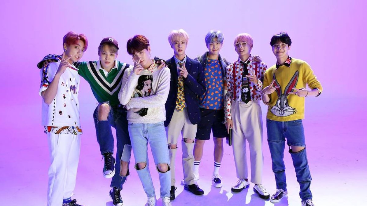 Integrantes del grupo BTS.