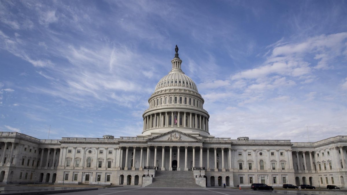 Vista del Capitolio, sede del Congreso de EE.UU., en Washington.