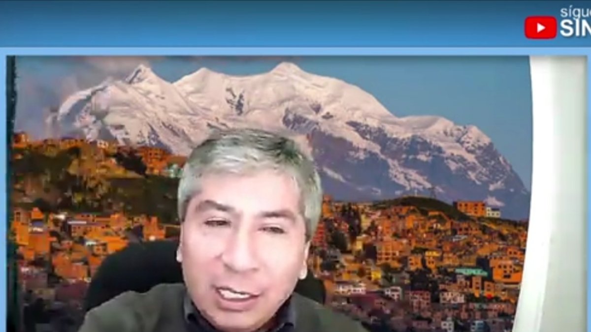 José Luis Núñez, de Bolivia, participa en el foro Repensar Guayaquil, evento que se da virtualmente.