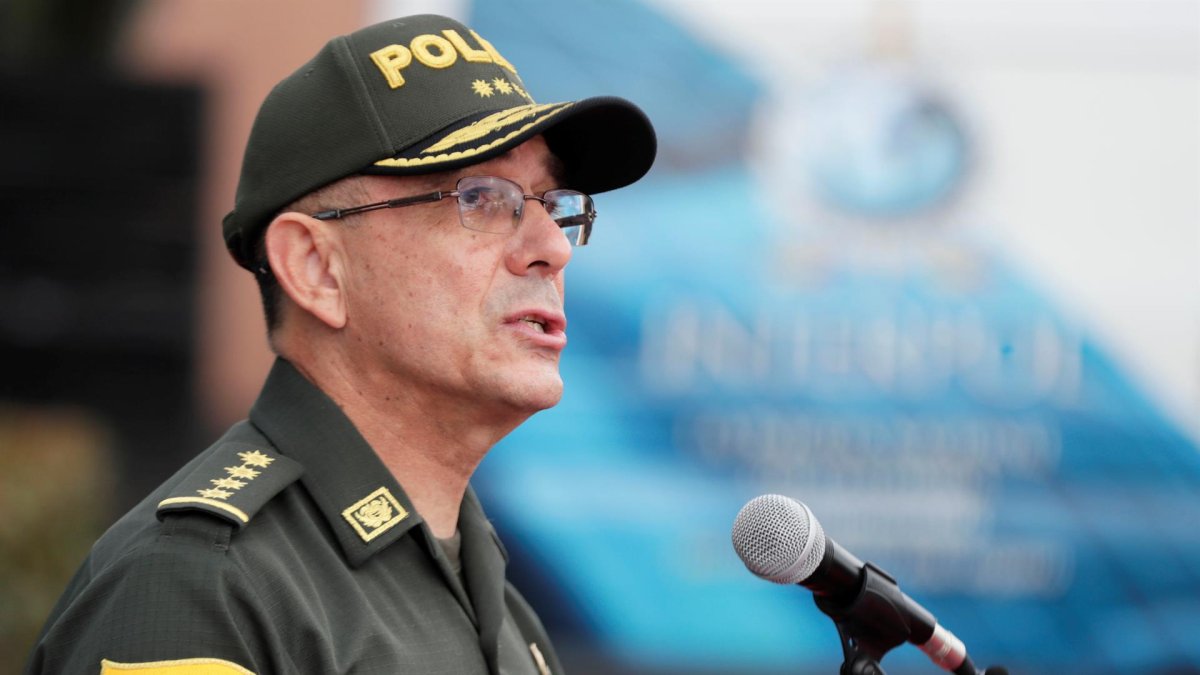 En la imagen, el director de la Policía colombiana, general Jorge Luis Vargas.