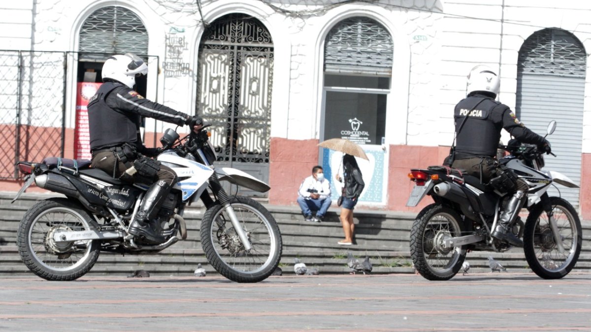 Patrullajes. La vigilancia en el Centro Histórico de la capital se reforzó con la presencia de 70 policías en moto.
