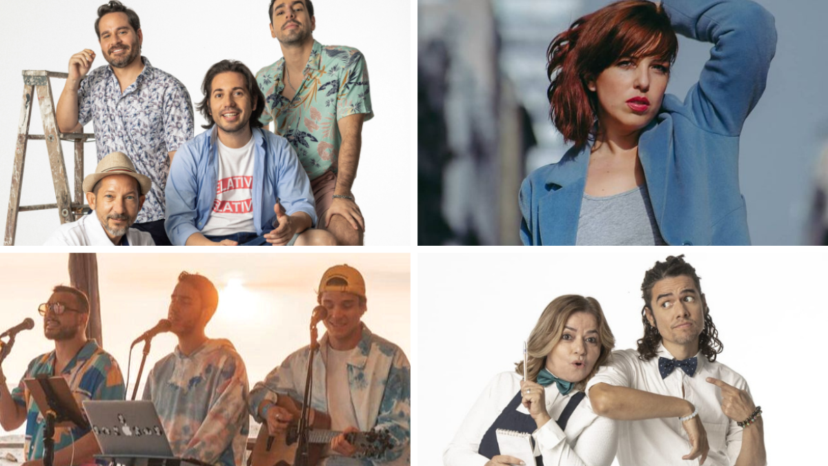 Cuatro de los artistas participantes en el Sambofest.