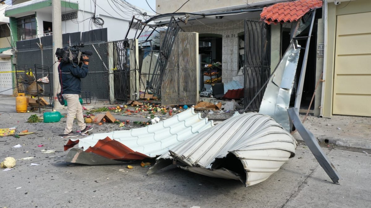 En la Garzota 2, por acumulacio de gas, explosionó en una vivienda.