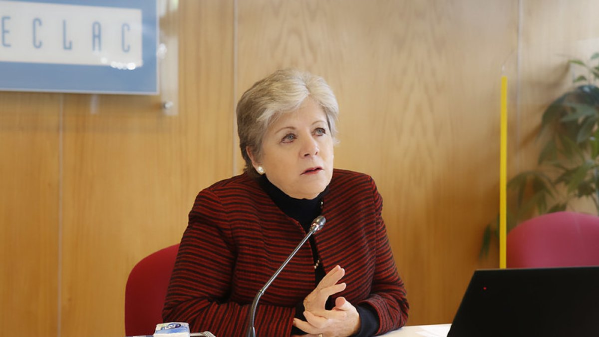 Alicia Bárcena asumió como Secretaria Ejecutiva de la Cepal, durante la presentación del estudio.