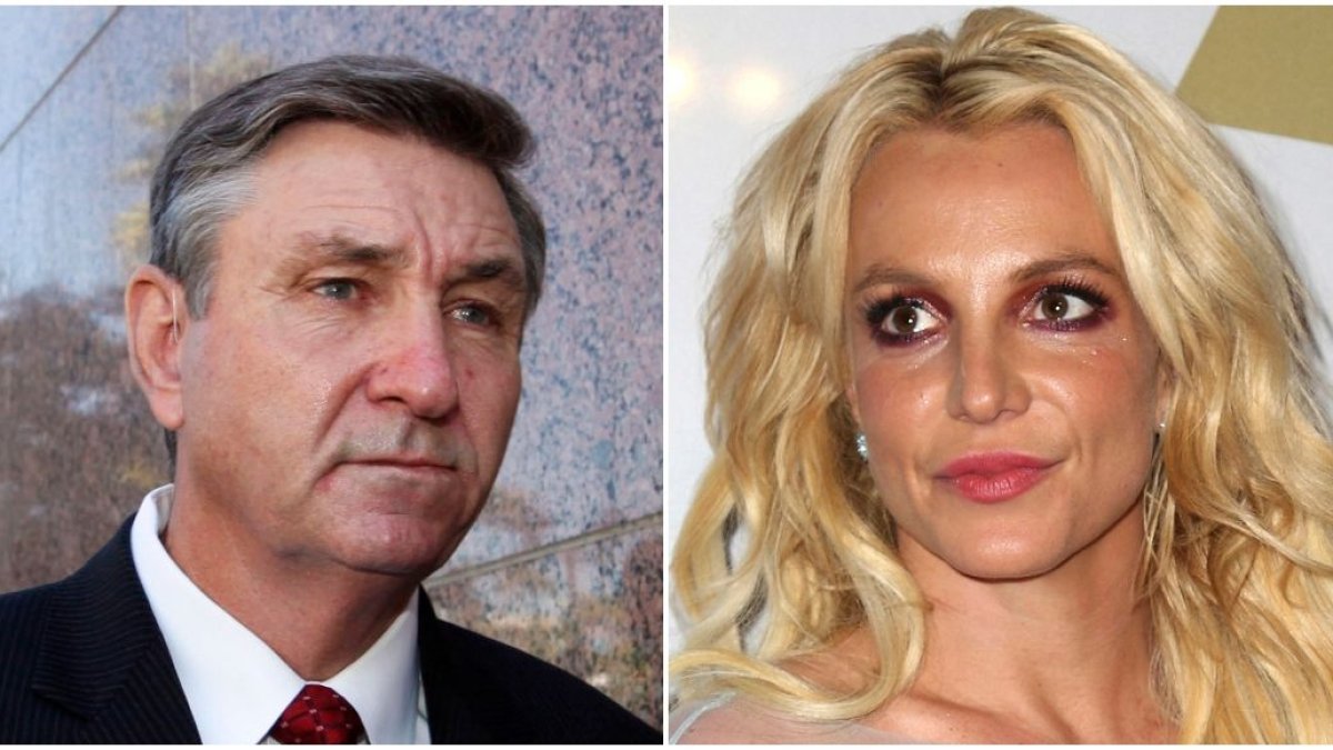 Britney Spears y su padre Jamie Spears.