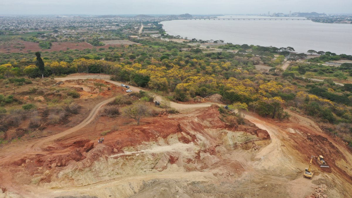 Así se observa la huella en la zona montañosa del Peñón del Río.