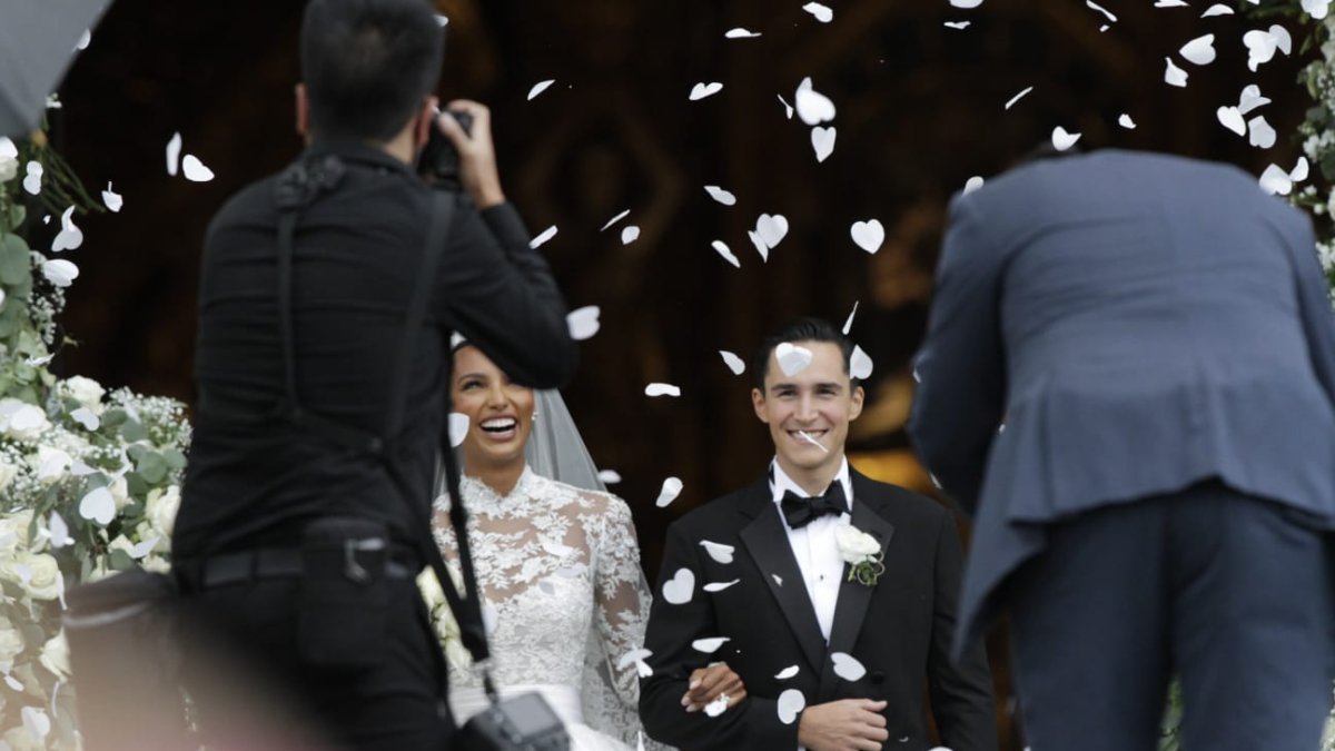 La boda se realizó en la iglesia San Francisco.