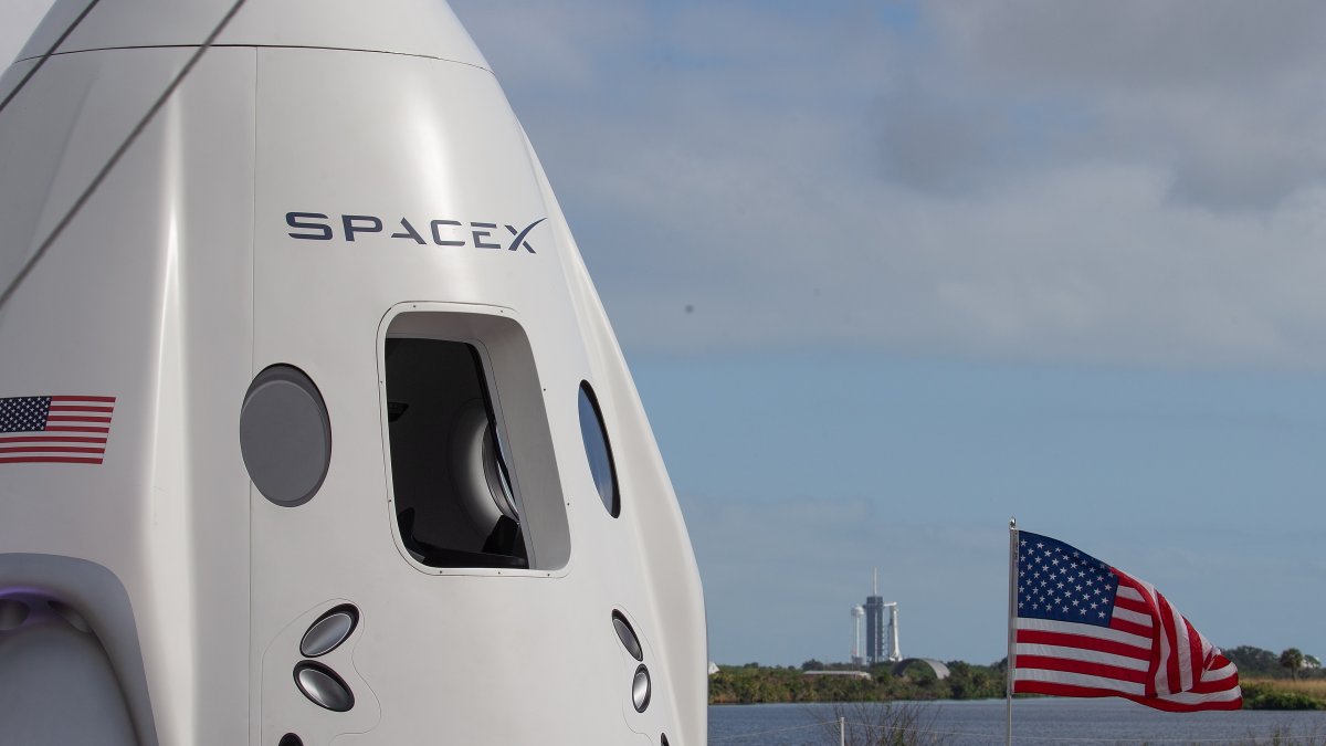 Fotografía de archivo de una cápsula Dragon de SpaceX en Cabo Cañaveral, Florida.