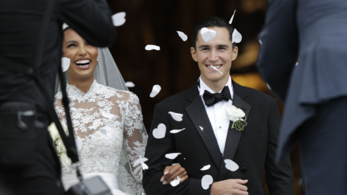 Jasmine Tookes y Juan David Borrero.