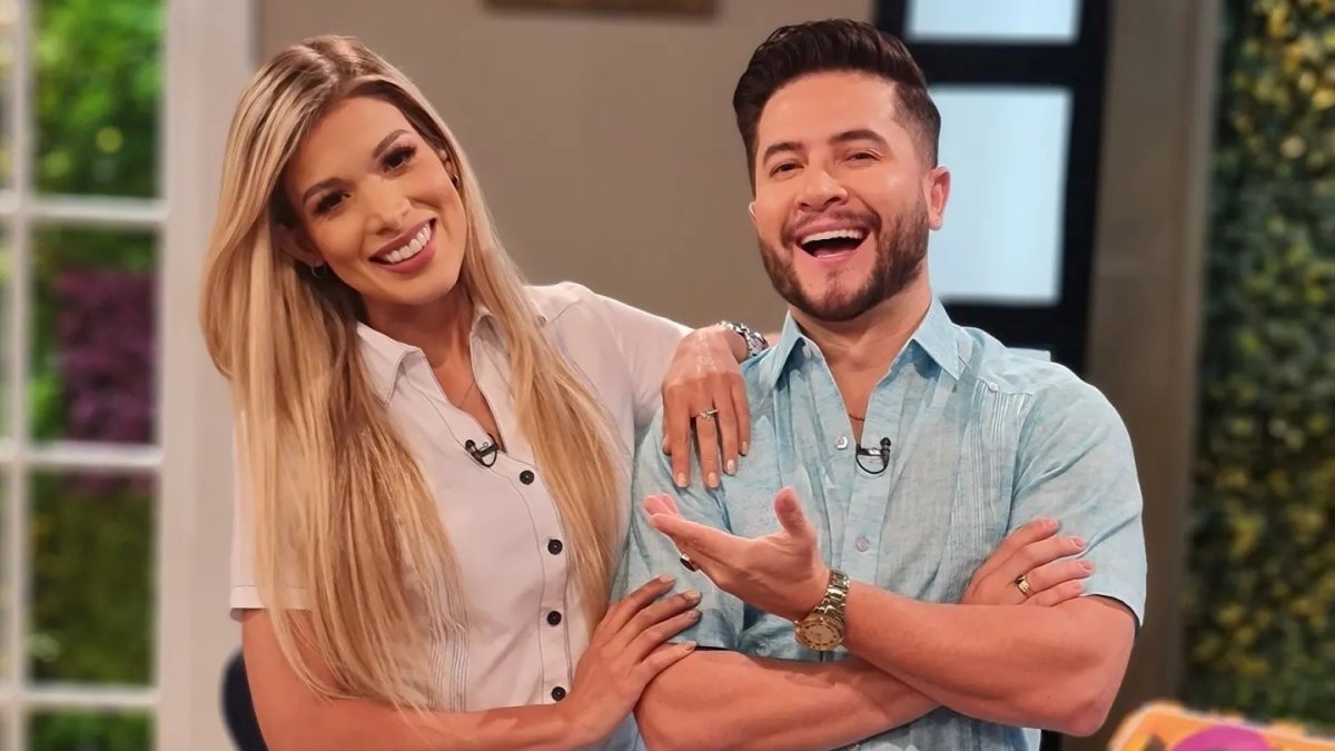 Mafer con Jorge Heredia.