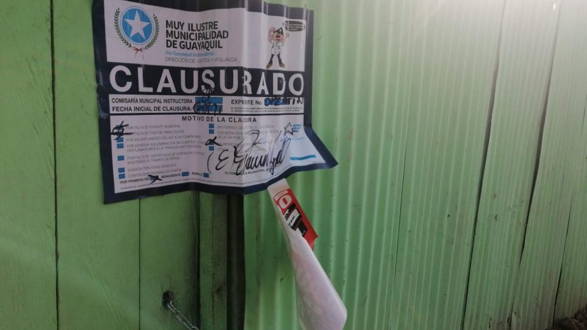 El lugar de los hechos fue clausurado por la Intendencia del Guayas.