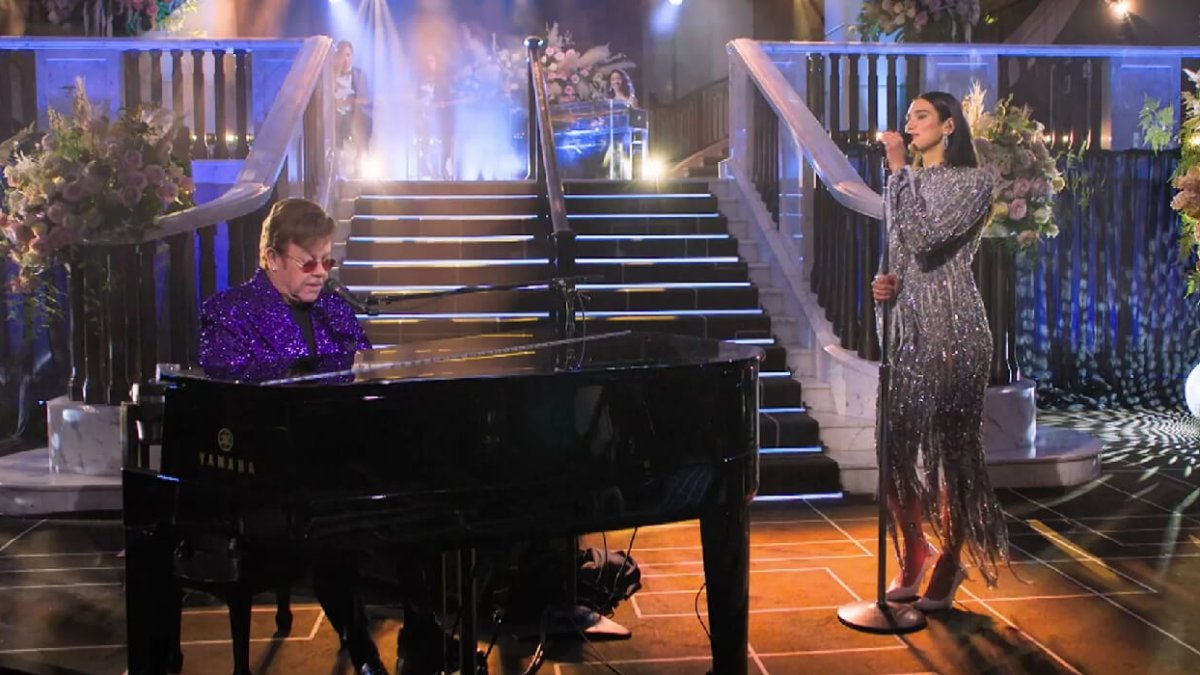 Elton John y Dua Lipa.