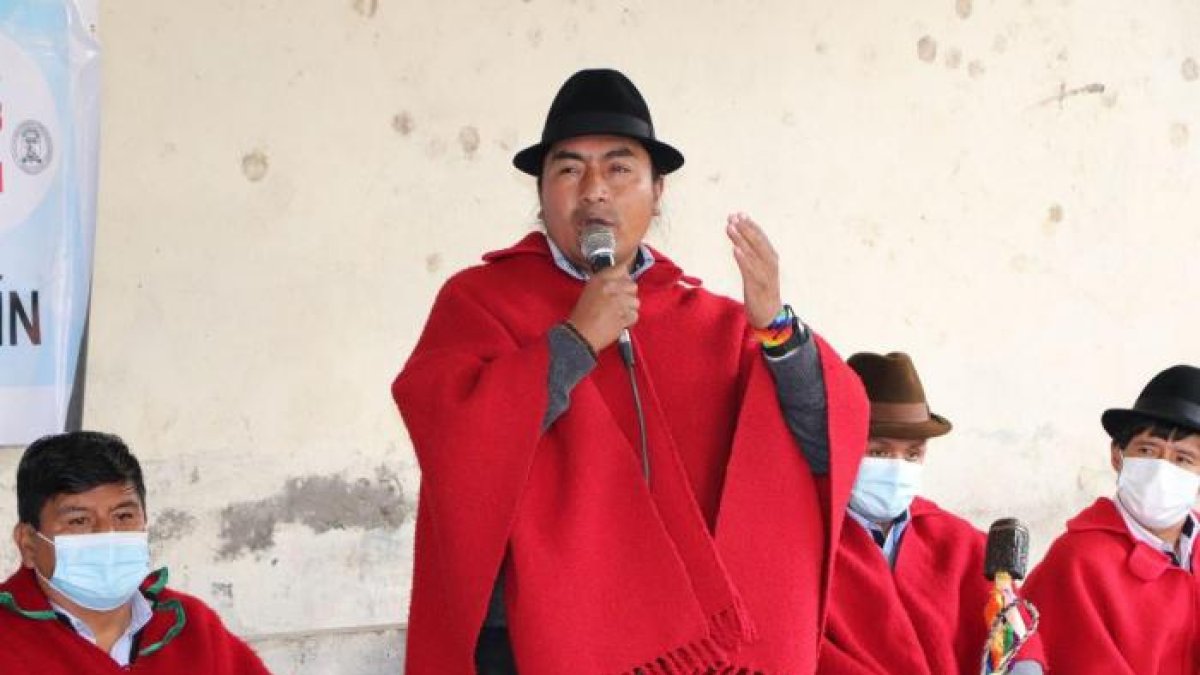 El líder de la Conaie, Leonidas Iza, reiteró sus advertencias al Gobierno de una protesta de grandes magnitudes.